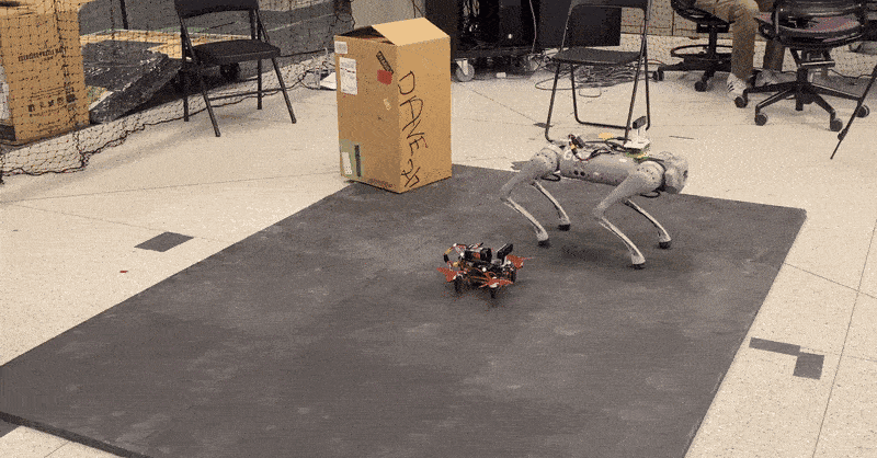 Collaborative Mapping using a Quadrotor and Quadruped